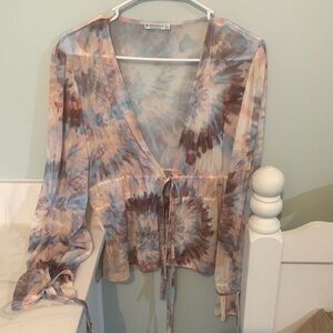 Stradivarius made in Morocco shear blouse